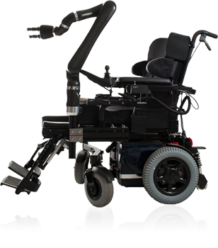 带有仿真机器人手臂的 全自动智能轮椅